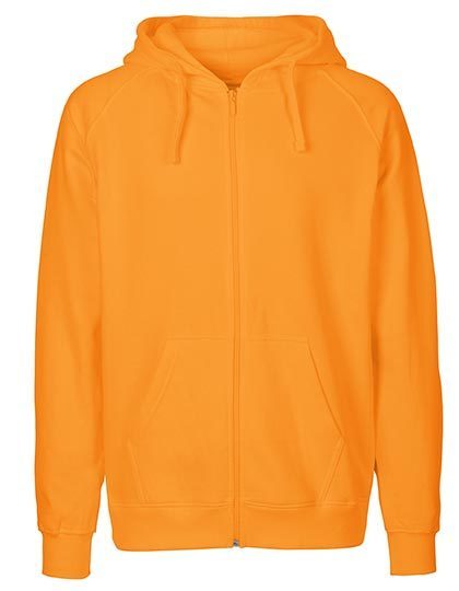 Herren Bio Kapuzen Sweatjacke O 63301 – Neutral in Okay Orange