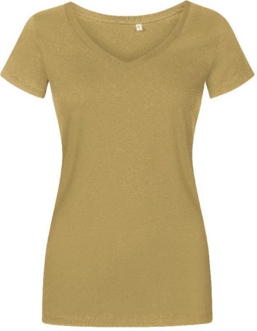 Damen X.O V-Ausschnitt T-Shirt 1525 – Promodoro in Olive