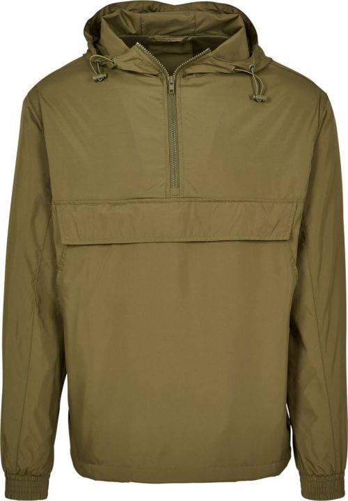 Windjacke mit 1/4 Zip BY 096 – Build your Brand in Olive