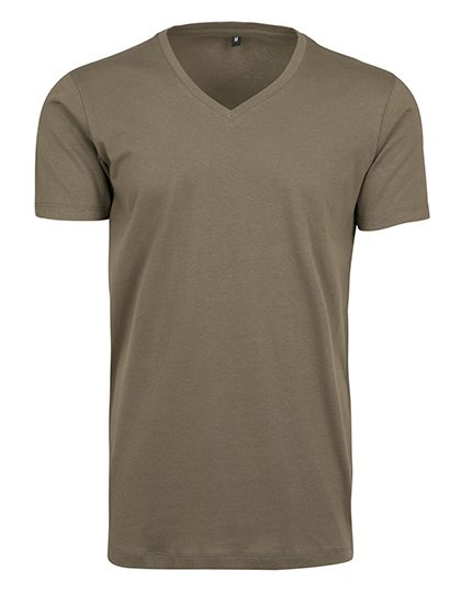 Light T-Shirt V-Neck – Build Your Brand in Olive