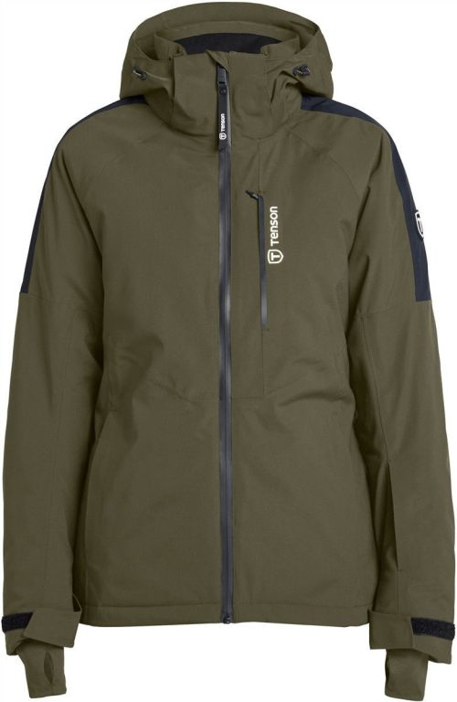 Damen Kapuzen Skijacke Core Ski Jacket Women – Tenson in Olive