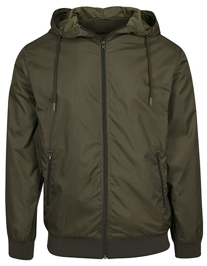 Windjacke BY 016 – Build your Brand in Olive/Olive