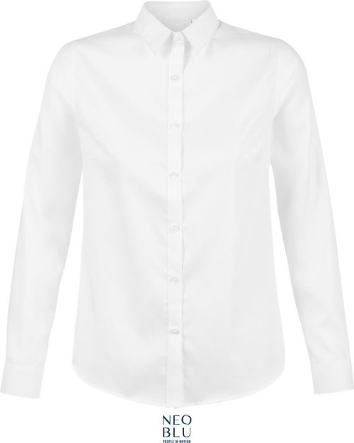 Micro-Twill Bluse langarm Blaise Women – NEOBLU in Optic White
