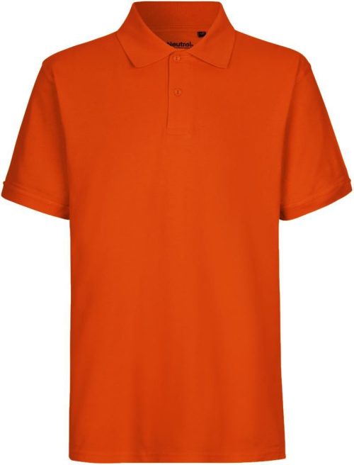 Herren Bio Piqué Polo O 20080 – Neutral in Orange