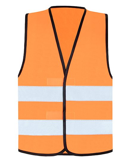 Safety Vest "wolfsburg" - Black Hem – Korntex in Orange