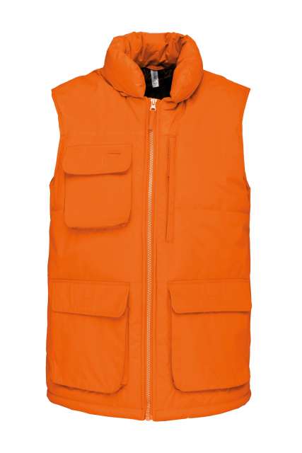 Quilted Bodywarmer – Designed To Work in Orange