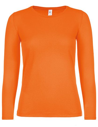 Women´s T-Shirt #E150 Long Sleeve – B&C BE INSPIRED in Orange