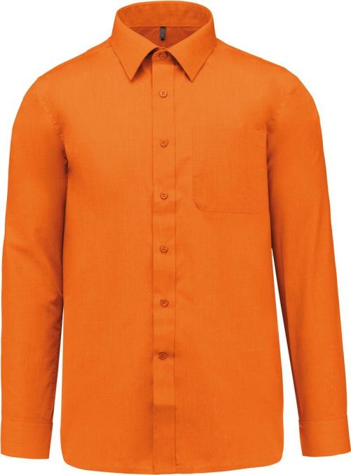Popeline Hemd "Jofrey" langarm K 545 – Kariban in Orange