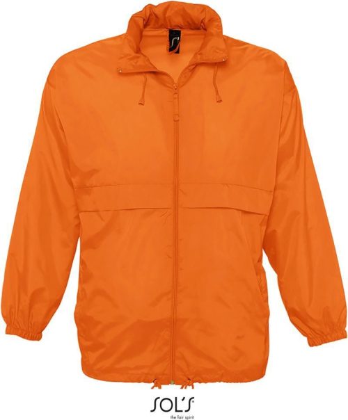 Unisex Windbreaker Surf – SOL'S in Orange