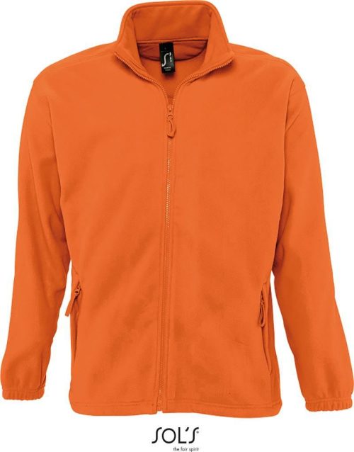 Fleece Jacke North – SOL'S in Orange