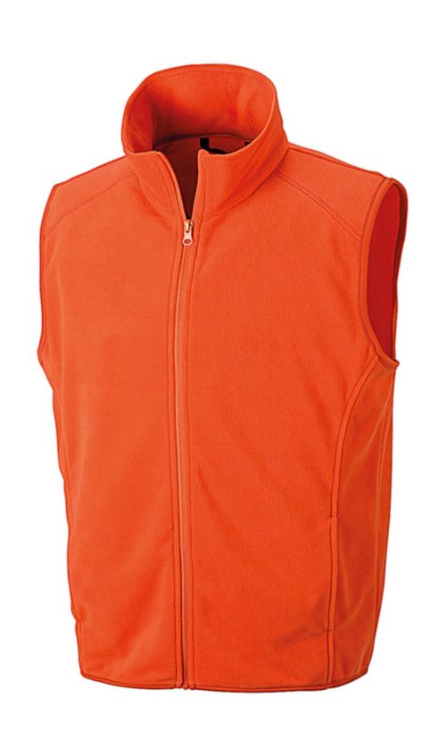 Micro Fleece Gilet – Result Core in Orange