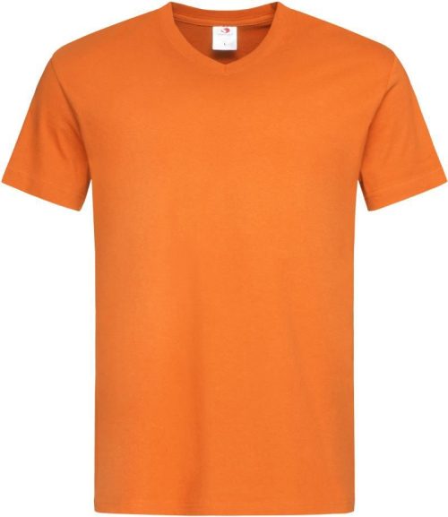 V-Ausschnitt T-Shirt Classic-T V-neck – Stedman in Orange