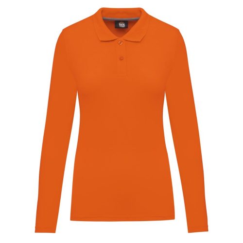 Langarm-Polohemd für Damen WK277 – WK in Orange