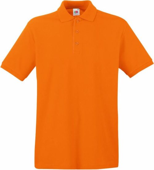 Piqué Polo Premium Polo – Fruit of the Loom in Orange