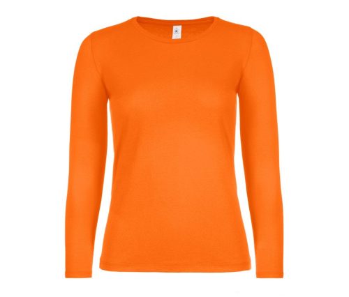 Damen-Langarmshirt #E150 TW06T – B&C in Orange