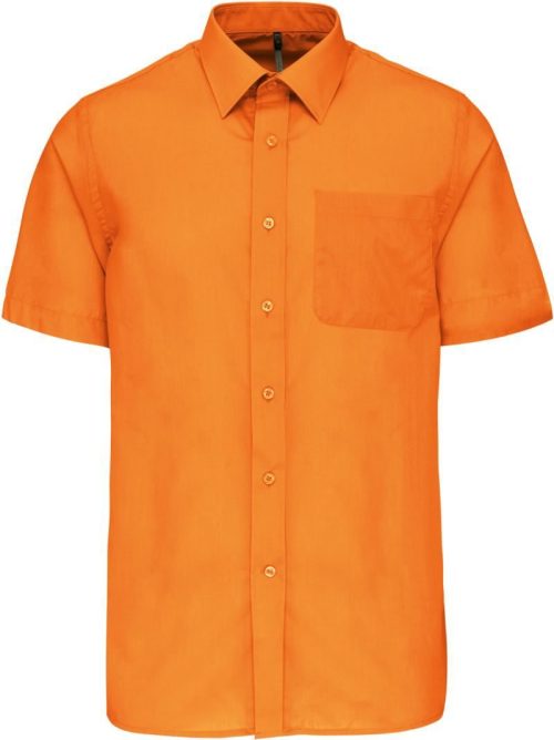 Popeline Hemd "Ace" kurzarm K 551 – Kariban in Orange