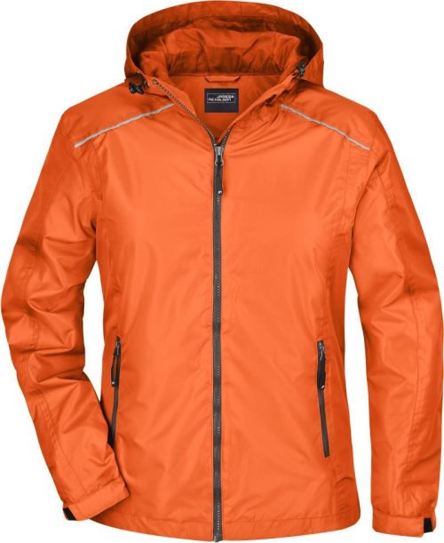 Damen Regenjacke JN 1117 – Daiber in Orange/Carbon