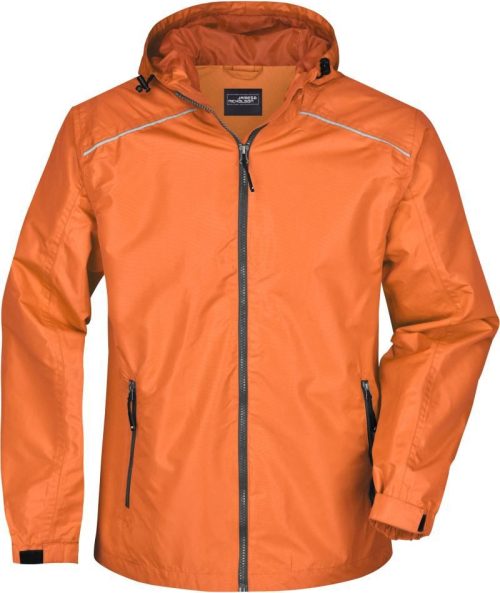 Herren Regenjacke JN 1118 – Daiber in Orange/Carbon