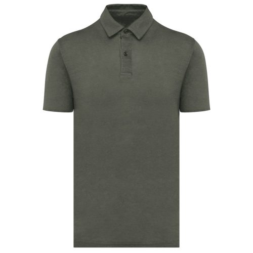 Herren-Poloshirts aus Leinen SP217 – Spasso in Organic Khaki