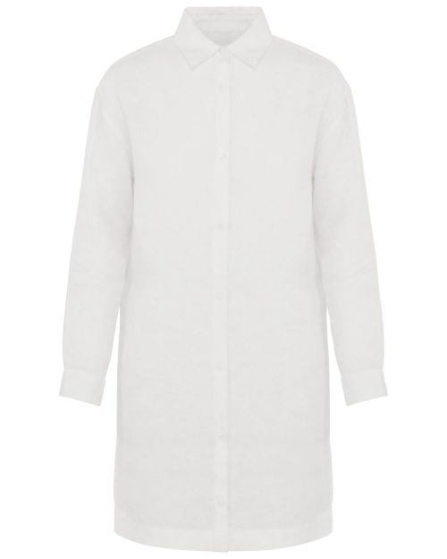 Ladies' Linen Dress Shirt – Spasso in Organic Khaki