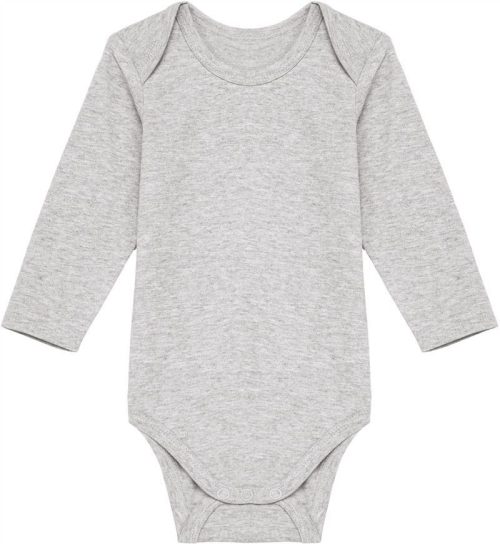 Baby Body langarm K 837 – Kariban in Oxford Grey