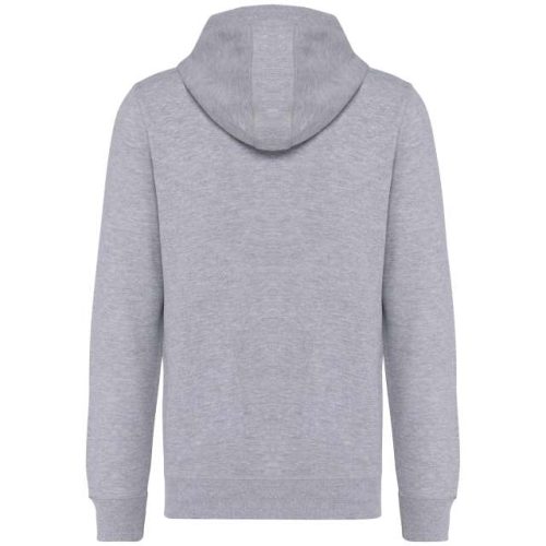 Unisex French Terry Zipped Hooded Sweatshirt – Kariban in Oxford Grey
