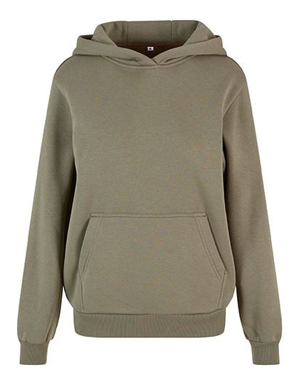 Schwerer Damen Kapuzen Sweater "Fluffy" BY 289 – Build your Brand in Pale Olive