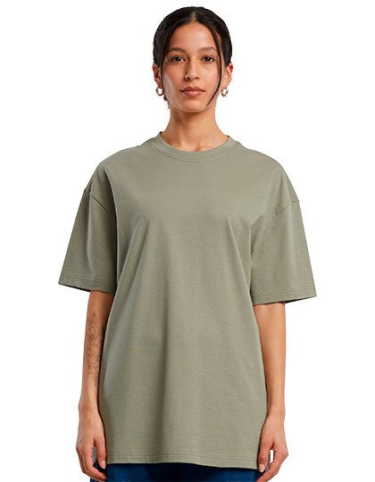 Damen Oversize Boyfriend T-Shirt BY 149 – Build your Brand in Pale Olive