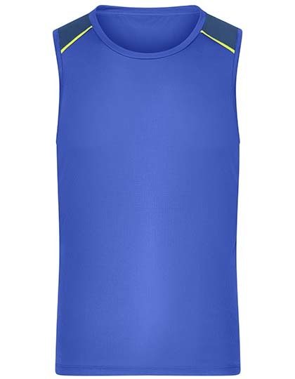 Men´s Running Tank – Daiber in Peacock Blue