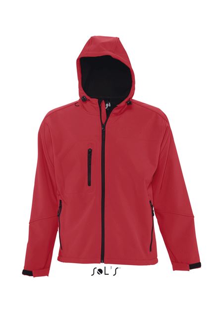 Sol's Replay Men - Hooded Softshell – SOL'S in Pepper Red