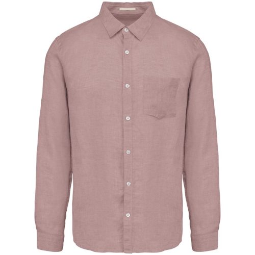 Leinen-Hemd für Herren NS504 – Spasso in Petal Rose