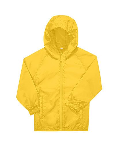Kids #Reset Windbreaker – B&C BE INSPIRED in Pop Yellow