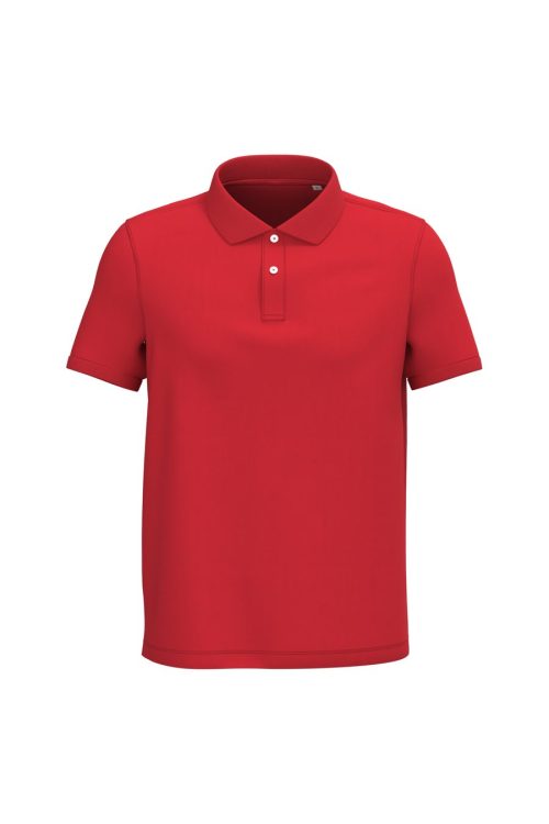 Polohemd aus Pikeetrikot für Herren NS207 – Native Spirit in Poppy Red