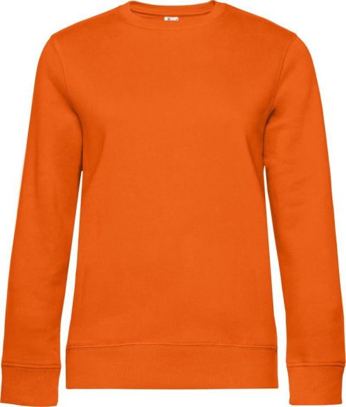Damen Sweater QUEEN Crew Neck_° – B&C in Pure Orange