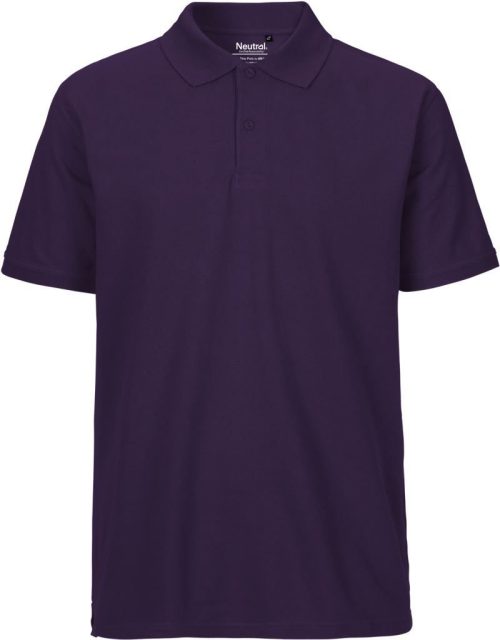 Herren Bio Piqué Polo O 20080 – Neutral in Purple