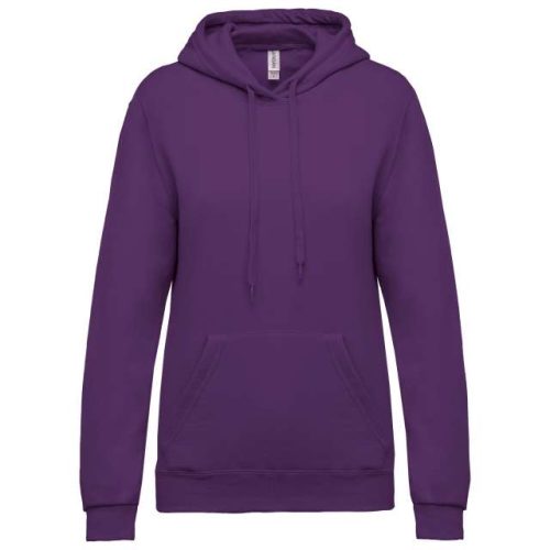 Ladies’ Hooded Sweatshirt – Kariban in Purple