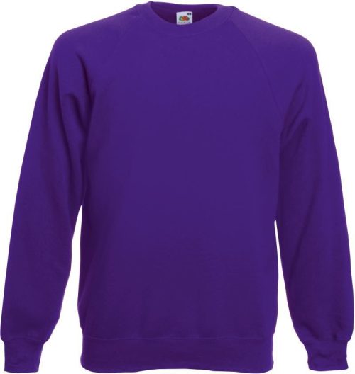 Raglan Sweater Classic Raglan Sweat – Fruit of the Loom in Purple