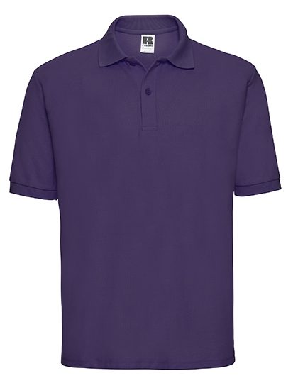 Men's Classic Polycotton Polo – Russell Athletic in Purple