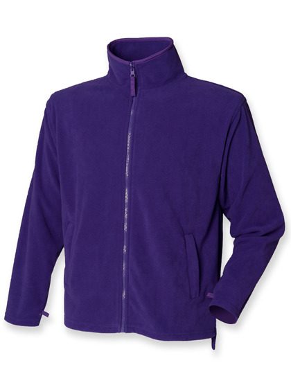 Men´s Microfleece Jacket – Henbury in Purple