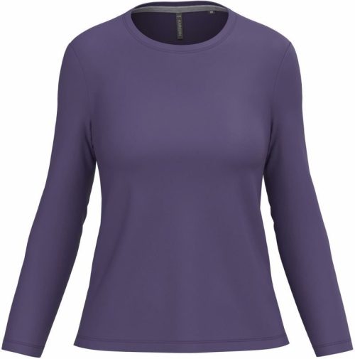 Damen T-Shirt langarm K 383 – Kariban in Purple