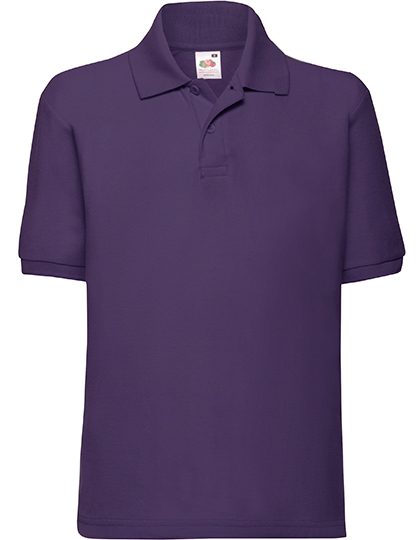 Kids´ 65/35 Polo – Fruit of the Loom in Purple