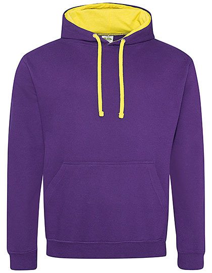 Varsity Hoodie – Just Hoods in Purple/Sun Yellow