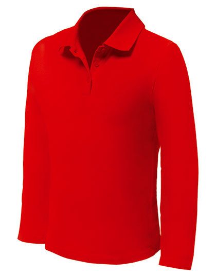 Men´s Polo Long Sleeve – Nath in Red