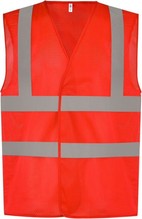Hi-Vis Mesh Warnweste HVW 120 – Yoko in Red