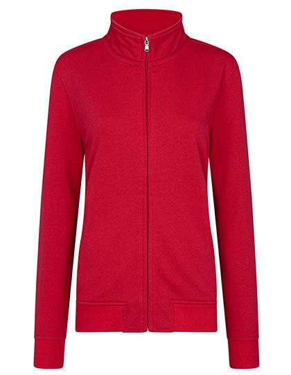 Women´s Premium Full-Zip Sweat Jacket – HRM in Red