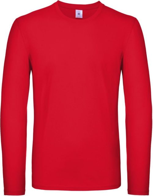 T-Shirt langarm #E150 LSL – B&C in Red