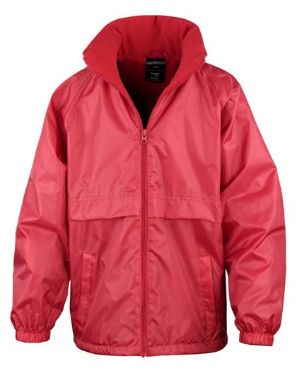 Junior Microfleece Lined Jacket – Result Core in Red