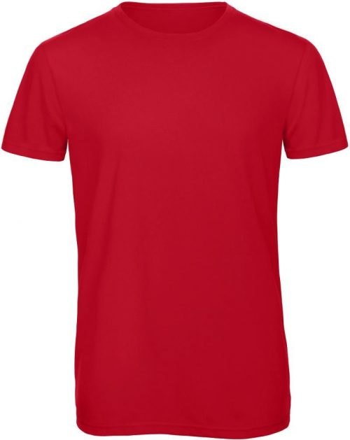 Herren T-Shirt Triblend /men – B&C in Red