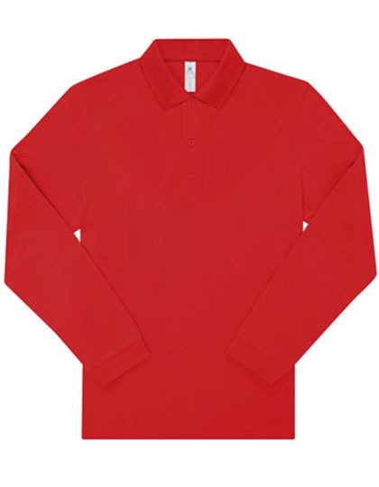 My Polo 210 Long Sleeve – B&C BE INSPIRED in Red