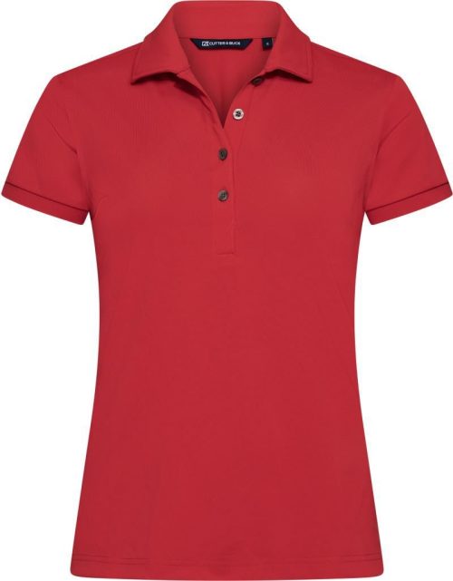 Damen Funktions Polo Virtue Polo Solid Women – Cutter & Buck in Red